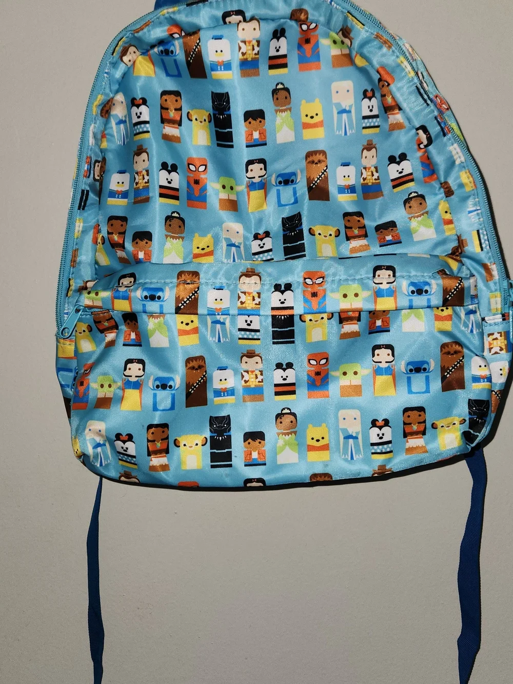 Disney Kids Light Blue Character Print Backpack